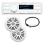 Boss Audio MCK500WB.6 Kit w/MR500UAB, 2 MR6W Speakers, MRANT10 Antenna,  White Remote