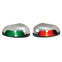 Perko Red/Green Horizontal Mount Side Light - Pair - Stainless Steel