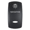 Pacer Actuator - 'NAVIGATION' f/V Series Contura Switches - Black - Laser Etched (Top/Bottom Light)