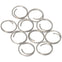 Barton Stainless Steel Large Split Rings - 14mm - 10-Pack