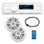Boss Audio MCK500WB.6 Kit w/MR500UAB, 2 MR6W Speakers, MRANT10 Antenna,  White Remote *Refurbished