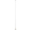 Scout 5' White VHF Antenna 3dB Lift Lay Mount w/5M RG-58