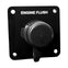 Flushmaster Vertical Single Outlet Flush Port Reroute - Black Acrylic - 1/2