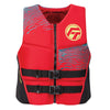 Full Throttle Men's Rapid-Dry Flex-Back Life Jacket - M - Red/Black