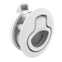 Southco Push-to-Close Latch, Medium Size, No Restriction, 17 - 22mm Grip, Plastic, Natural - White