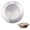 Lunasea Gen3 Warm White, RGBW Full Color 3.5 IP65 Recessed Light w/Brushed Stainless Steel Bezel - 12VDC