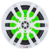 DS18 HYDRO 6.5" 2-Way Marine Speakers w/RGB LED Lights 300W - White