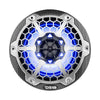 DS18 HYDRO 6.5" 2-Way Marine Speakers w/RGB LED Lights 300W - Black Carbon Fiber