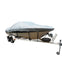 Carver Flex-Fit PRO Polyester Size 3 Boat Cover f/Fish Ski Boats I/O or O/B Wide Bass Boats - Grey
