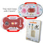 Lunasea Child/Pet Safety Water Activated Strobe Light w/RF Transmitter Portable Audio/Visual Receiver - Red Case