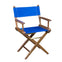Whitecap Directors Chair w/Blue Seat Covers - Teak