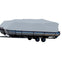 Carver Sun-DURA Styled-to-Fit Boat Cover f/24.5 Pontoons w/Bimini Top Partial Rails - Grey
