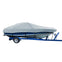 Carver Sun-DURA Styled-to-Fit Boat Cover f/24.5 V-Hull Low Profile Cuddy Cabin Boats w/Windshield Rails - Grey