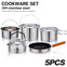 Pandatour Camping 5PC Cookware Set