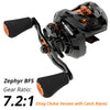 KastKing Zephyr Carbon BFS Baitcasting Reel 4.5KG Max Drag 6+1BB 7.2:1 Ratio