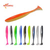 Hexakill T-Tail Shad Bait 5cm/7cm/9cm/12cm 3-34Pcs