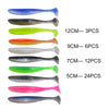 Hexakill T-Tail Shad Bait 5cm/7cm/9cm/12cm 3-34Pcs