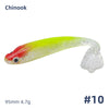 Chinook 3d Soft Paddle Shad Bait 90mm/4.7g 5Pcs