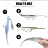 Spinpoler Soft Plastic TPR Soft Jerk Shadbait 12cm/6g 5Pcs