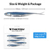 THKFISH Soft Plastic Minnow Jerkbait 100mm/3.9g 5Pcs