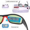 QUESHARK Mens Polarized Uv400 Fishing Sunglasses