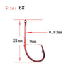 Minfishing Red Stinger Hook 50pcs