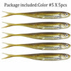 THKFISH Soft Plastic Minnow Jerkbait 100mm/3.9g 5Pcs