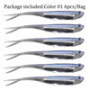 Soft Plastic Jerk Shad Lure 7.5cm/1.8g 6Pcs
