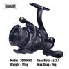 Kingdom Tegmen Carbon Spinning Reel 5.2:1/6.2:1 9Kg Max Drag 10+1BB