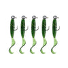 JYJ Soft Plastic Grub with Jig Hook 5pcs/bag