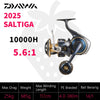 Daiwa SALTIGA (2025 Model) Spinning Reel 14+1BB 25-30Kg Max Drag 4.4:1/4.8:1/5.5:1/5.6:1/6.2:1