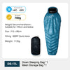 WIDESEA DS Series High Altitude 800PF Duck Down Mummy Sleeping Bag -10°