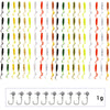 JYJ Soft Plastic Grub Lure & Hook Set 100Pcs/Lot