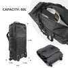 80L Rolling Duffle Bag with Wheels 31" Heavy-Duty 80L