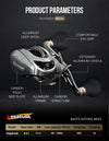 Seasir Megacuda Baitcasting Reel Max Drag 15KG 6.5:1 11+1BB