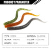 Spinpoler 14cm/4g 10Pcs Soft Plastic Worm Bait