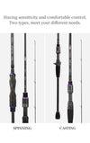 Tsurinoya ELF PRO Ultralight BFS Casting/Spinning Rod 2.26m 2PCs Lure Weight 0.6-7g