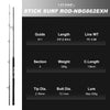 Noeby Legend 6 Shore Heavy Jigging Rod 3.05m 2.75m 2.6m H XH Power 2PC