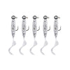 JYJ Soft Plastic Grub with Jig Hook 5pcs/bag