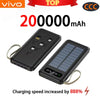 VIVO 200000mAh Large Capacity 4In1 Solar Power Bank