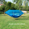 Single/Double Size Nylon Portable Camp Hammock with Mosquito Net