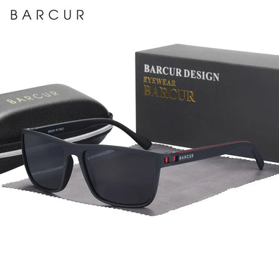 Barcur Design TR90 Polarized Sunglasses UVAB Protection