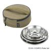 Campingmoon S395-1S 8-Piece Stainless Steel 304 Bowl Plate Dish Set