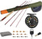 Aventik Extreme Fly Fishing Combo Kit 0/1/2/3/4/5/6 Weight Starter Fly Fishing Rod and Reel Kit Outfit with One Travel Case