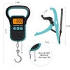 Digital Fish Scale with Ruler 110 lb/50 kg & Lip Gripper Combo