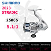 Shimano STRADIC (2023) Spinning Reel 6+1BB 5.1:1 5.8:1 6.1:1 6.3:1 3-11KG Max Power
