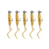 JYJ Soft Plastic Grub with Jig Hook 5pcs/bag