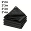 Heavy-Duty Black Waterproof Tarp
