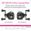 Tsurinoya DARK WOLF ULTRA PRO BFS Baitcasting Reel 134g 4.6g Shallow Spool 7.1:1 10+1BB 4Kg Max Drag