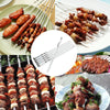 10/20/30/50/100Pcs Reusable Stainless Steel BBQ Skewers